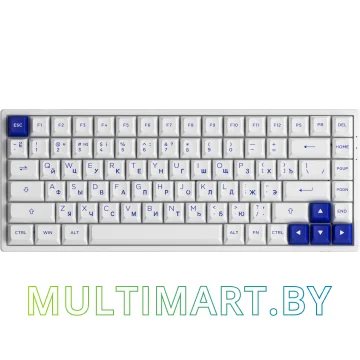 Клавиатура Akko 3084B Plus White & Blue (Akko CS Jelly Purple)
